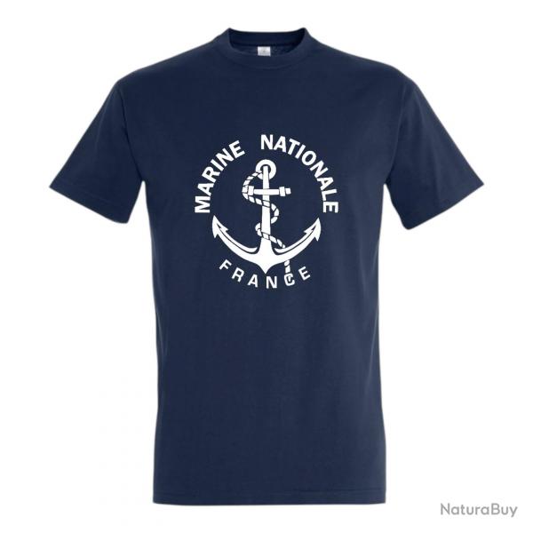 T shirt Marine Nationale bleu marine