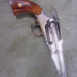revolver inox poudre noire  en calibre 36