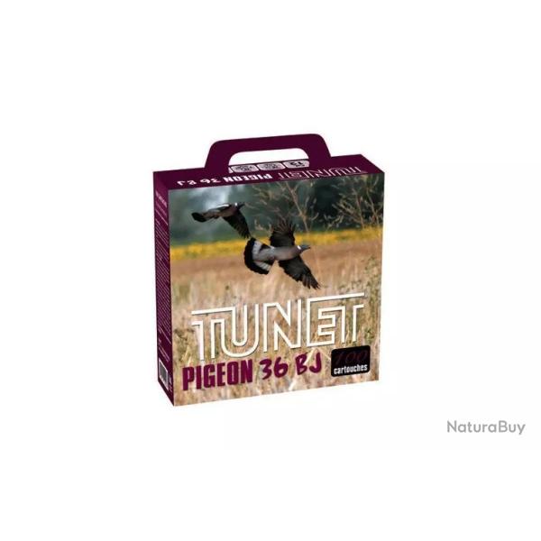 CARTOUCHE TUNET PIGEON calibre 12/70 36G n7.5 bj x100 EMBALLAGE CARTON