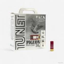 CARTOUCHE TUNET PIGEON calibre 12/70 36g bj n°6 x100