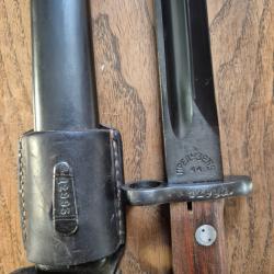 Baïonnette pour fusil Mauser Complet Numéroté 12992