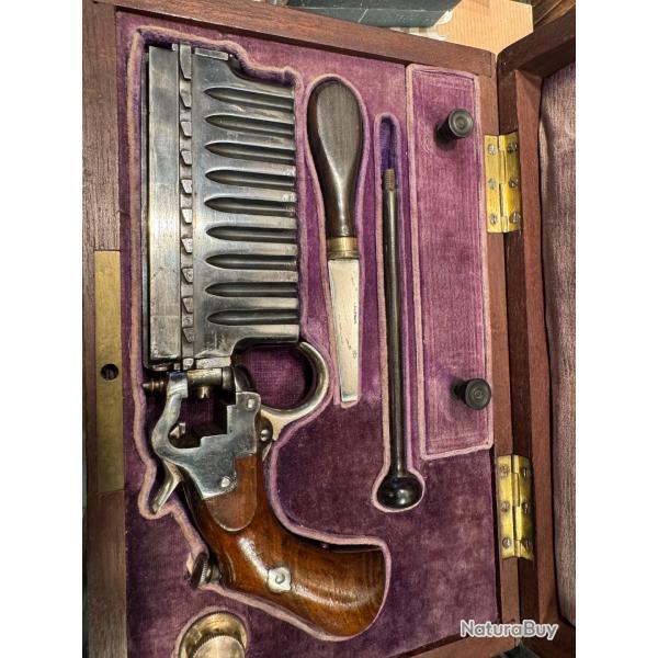INCROYABLE ET SREMENT UNIQUE REVOLVER JARRE EN COFFRET D'ORIGINE !! 1ere srie photos
