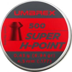 Munition à air comprimé Umarex SUPER H-POINT  Plomb 177 CAL.4,5mm 0,45g X500