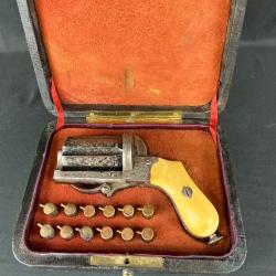 MAGNIFIQUE POIVRIÈRE TYPE DEPREZ cal. 7mm à broche