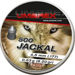 Munition à air comprimé Umarex JACKAL POINTU CAL 4.5 MM 0.53 G X500 Plomb.177