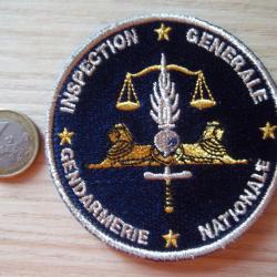 écusson militaire inspection générale gendarmerie insigne collection
