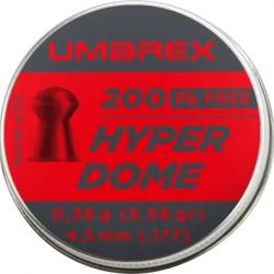 Munition à air comprimé HYPERDOME UMAREX TETE RONDE CAL 4.5 MM 0.36G X200