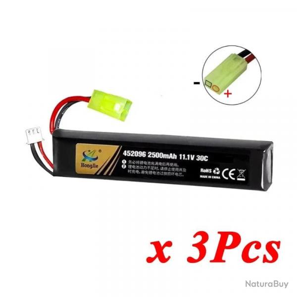 Batterie Lipo 7.4V 11.4V 2500mAh 2800mAh 2S 3S TERANTY - 3S 2500mAh OR 3pcs