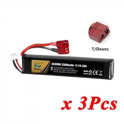 Batterie Lipo 7.4V 11.4V 2500mAh 2800mAh 2S 3S TERANTY - 3S 2500mAh T 3pcs
