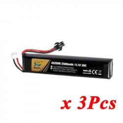 Batterie Lipo 7.4V 11.4V 2500mAh 2800mAh 2S 3S TERANTY - 3S 2500mAh SM 3pcs