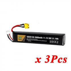Batterie Lipo 7.4V 11.4V 2500mAh 2800mAh 2S 3S TERANTY - 3S 2800mAh XT30 3pcs