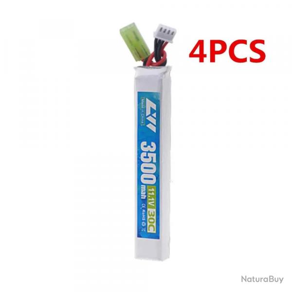 Batterie LiPo 11.1V 3S 3500mAh 30C GAOLAG - 4pcs Small tamiya