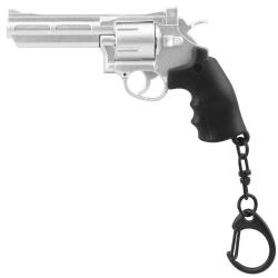 Porte-clés revolver 1:4 avec magazine - Argent
