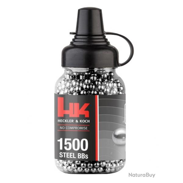 Munition  air comprim Bille Heckler&Koch BB STEEL CAL 4.5 MM 0.35G X1500