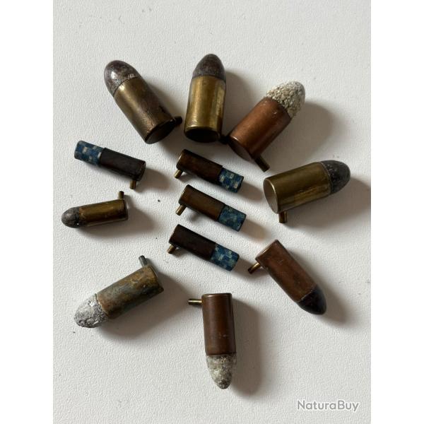 Lot de balles et cartouches  broche