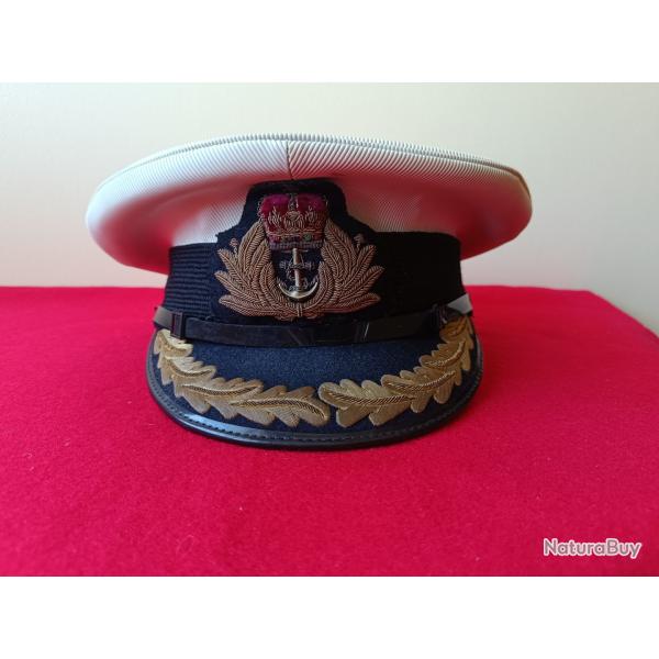 Casquette officier Navy britannique T55 GB/UK