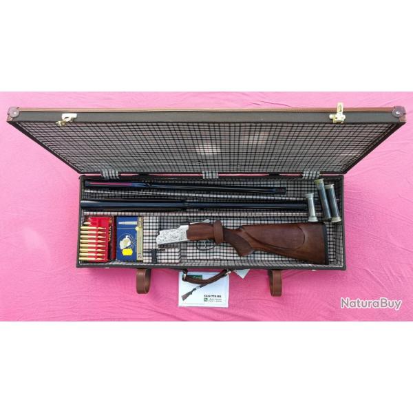 COMBO  SUPERPOSE  VERNEY-CARRON  12/76  et  12 magnum /8,57 JRS,  MODELE  SAGITAIRE,  2 CANONS.