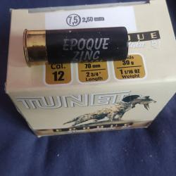 Cartouche calibre 12 tunet époque