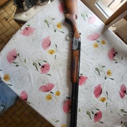 Fusil de chasse superposé CALIBRE 12 76 avec gravures FRANKONIA
