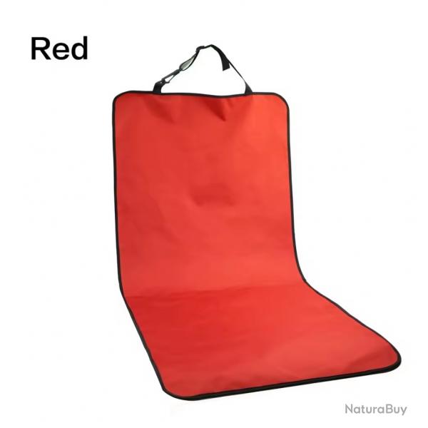 Housse de Sige Voiture tanche pour Animaux Universelle Chien & Chat Rouge