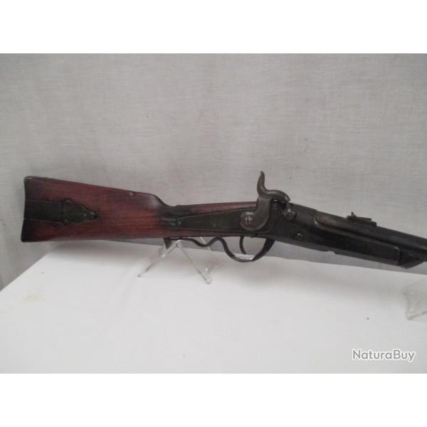 belle carabine de selle  gallager calibre 54 cartouche mtallique  ou papier   a poudre noire