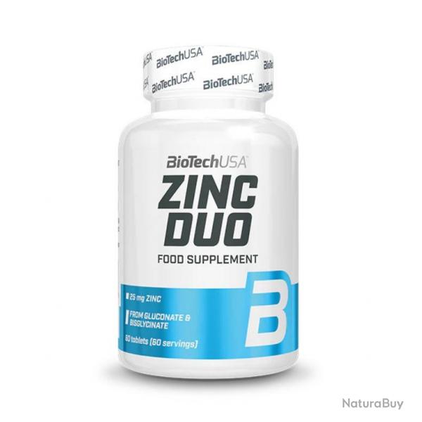 BIOTECH Zinc Duo - 60 comprims