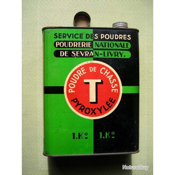 Collection ou usage...  Bidon de poudre T de 2 kg vide