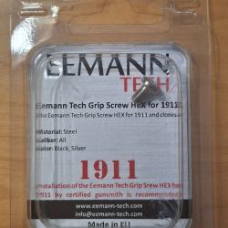 Vis inox Hex Eemann tec pour plaquette pistolet 1911