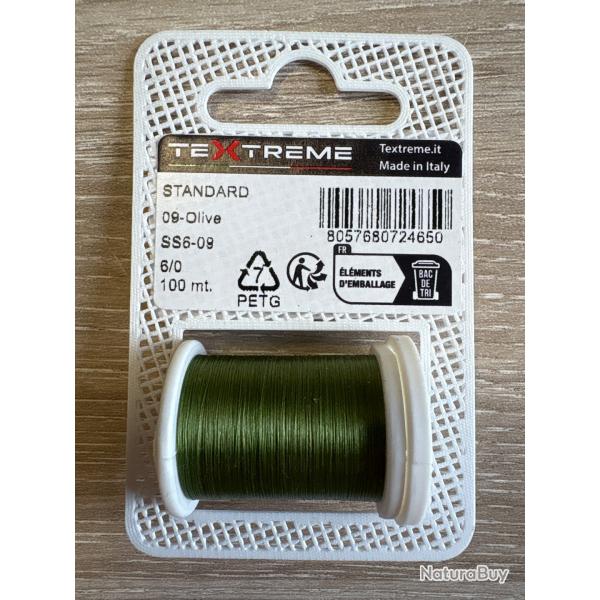 Fil de Montage Textreme Standard taille 6/100-100 Mtres olive