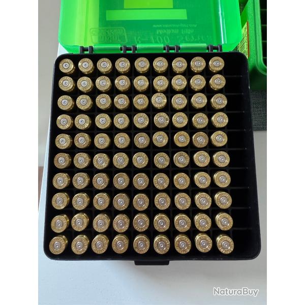 Lot d'tuis tir calibre 6,5 creedmoor - 135 douilles pour recharger