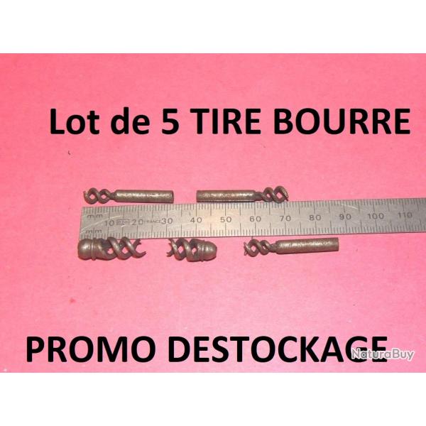 Lot de 5 tire bourre 1840 arme  25.00 Euros !!! - VENDU PAR JEPERCUTE (D23B1008)