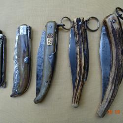 Lot de 5 couteaux de poche anciens