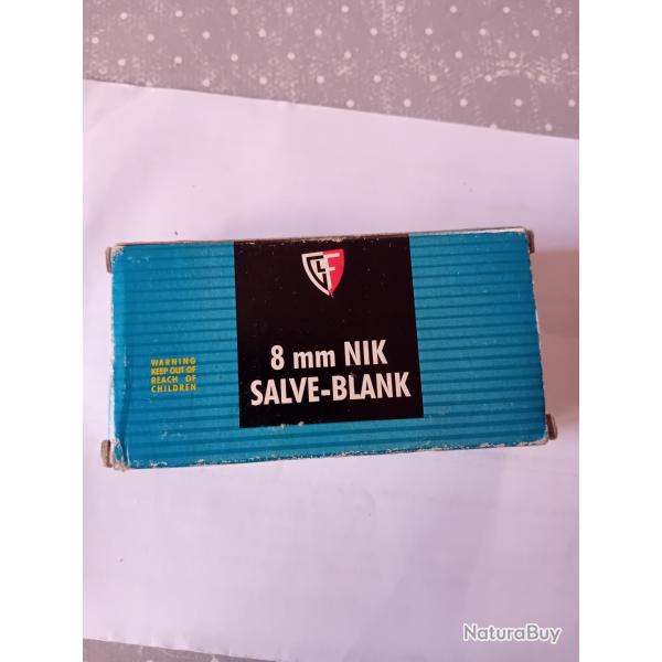 Bote de 50 cartouches 8mm   blanc