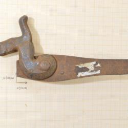Platine de fusil de chasse ancien à chien. Restauration arme ancienne (F)