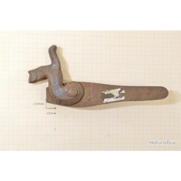 Platine de fusil de chasse ancien  chien. Restauration arme ancienne (F)