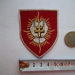écusson militaire 6/12e régiment de cuirassiers (arme blindée cavalerie) insigne tissu