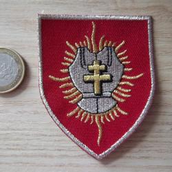 &eacute;cusson militaire 6/12e r&eacute;giment de cuirassiers (arme blind&eacute;e cavalerie) insigne tissu