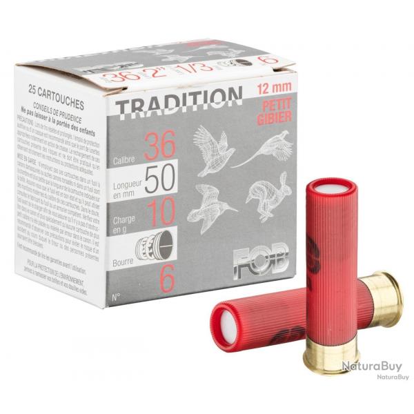 CARTOUCHES FOB calibre 12MM SUBSONIC n9 10g bj x25