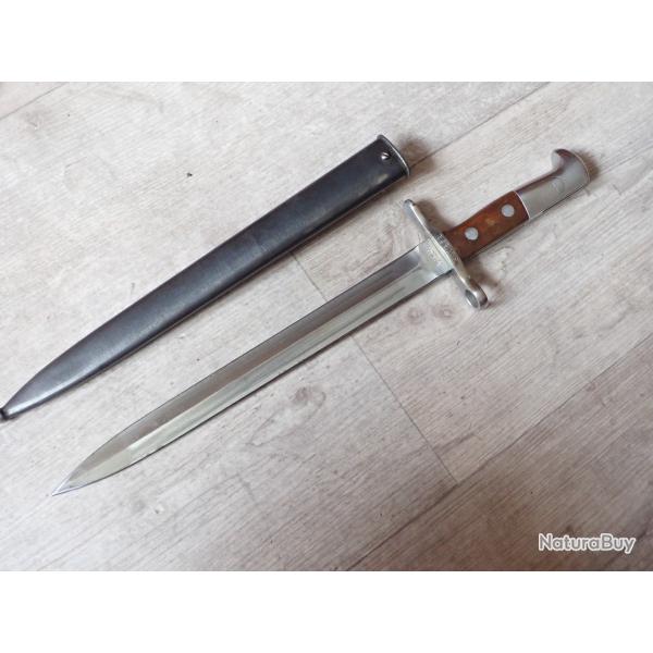 591873 Baionnette Suisse pour fusil Rubin Schmidt Mdle K11 ou K31. Mdle 1918.