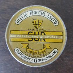 Boite vide métal lithographiée Giulio Fiocchi 1960