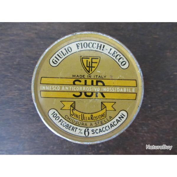 Boite vide mtal lithographie Giulio Fiocchi 1960
