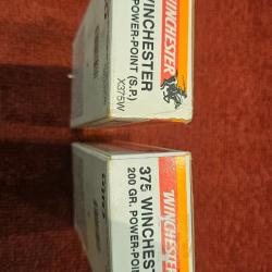 Cartouches 375 winchester 2 boîtes