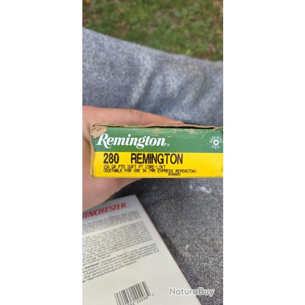 20 cartouche 280 remington