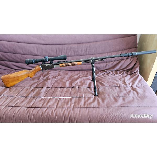 Carabine  pompe 22lr Browning Trombone collector dans cette configuration !!