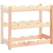 Petite Armoire à Vin En Pin Massif - Blanc - Range Jusqu'à 10 Bouteilles - Meuble Rangement élégant
