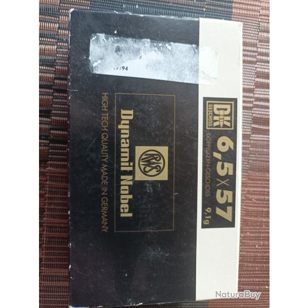 Munitions RWS 6.5 X 57