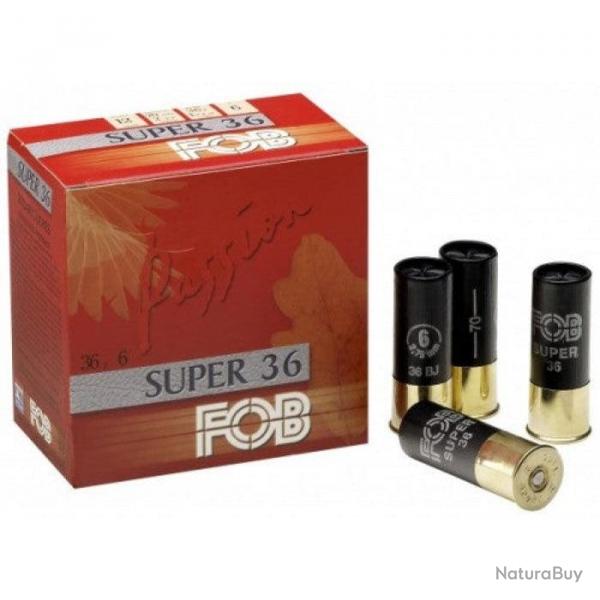 Cartouches  plombs FOB Super 36 - Cal.12/70 - 36 g / 7,5 / Par 1