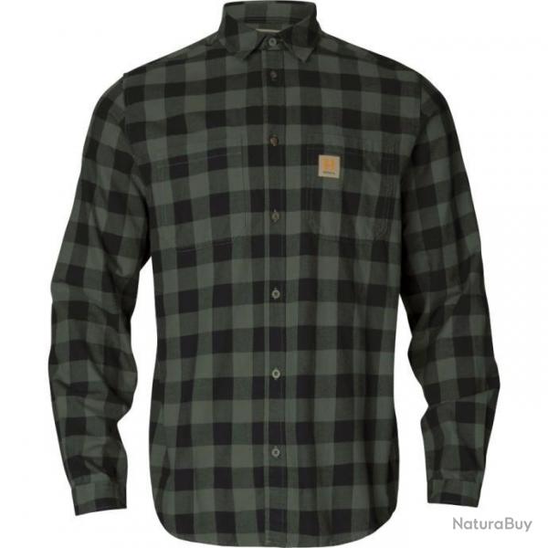 CHEMISE HARKILA SCANDINAVIAN L/S SHIRT GREEN TAILLE L  NEUVE