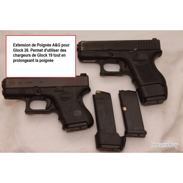 Extension de Poigne A&G pour Glock 26