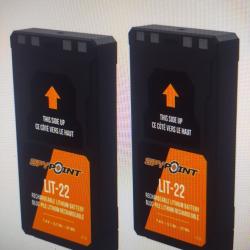 Pack de deux batteries lithium Spy point lit-22